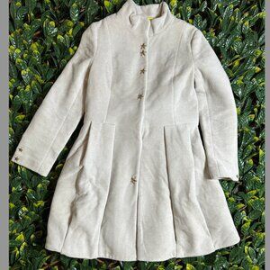 Vaute with Love Couture Beige Star Studded Peacoat Size Medium